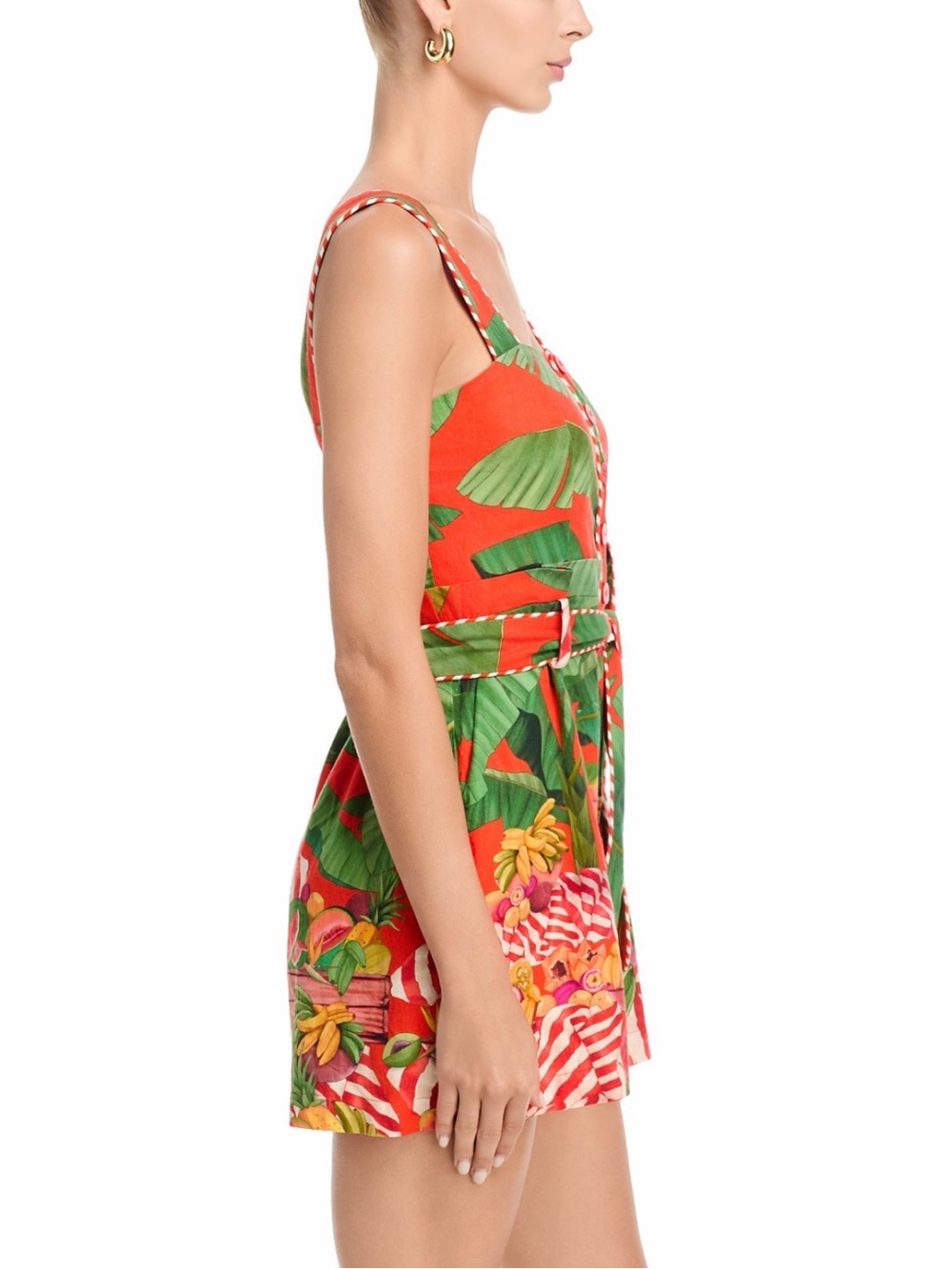FARM Rio Fruit Trolley Red Romper Size Small - Picture 5 of 8